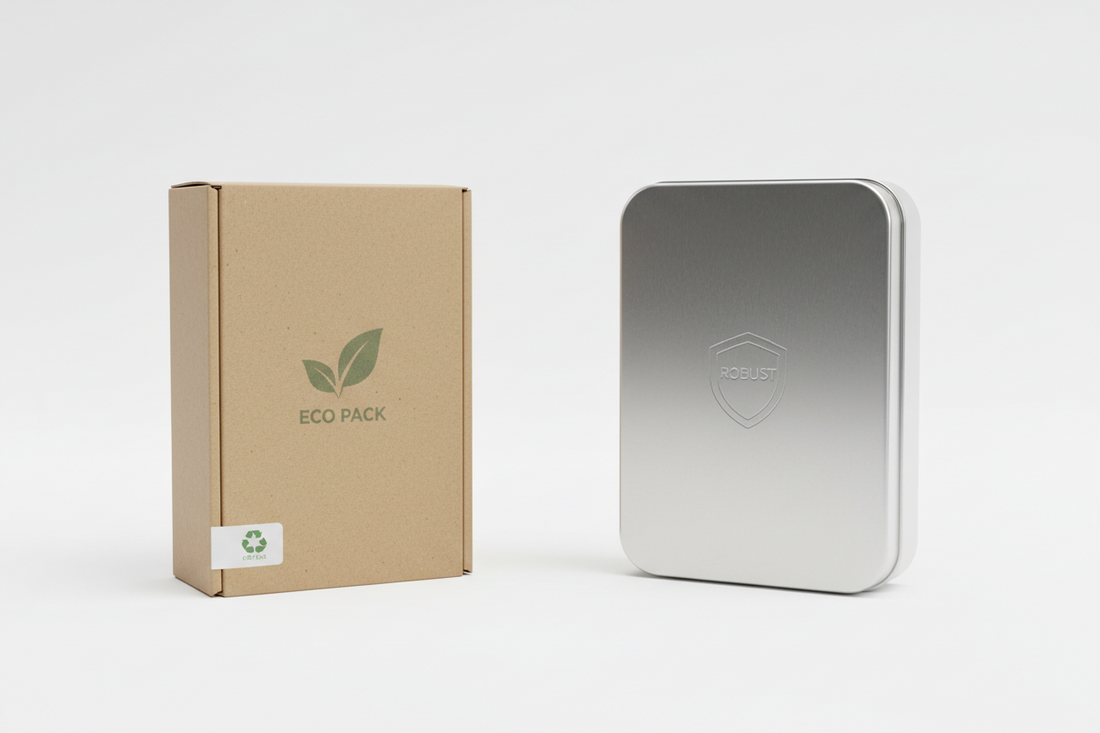 Comparing paper box packaging and tin box packaging