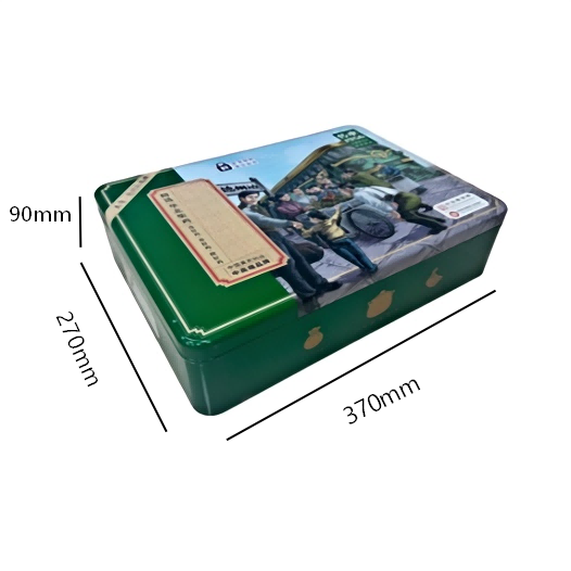 Rectangular Metal Tin Storage Box