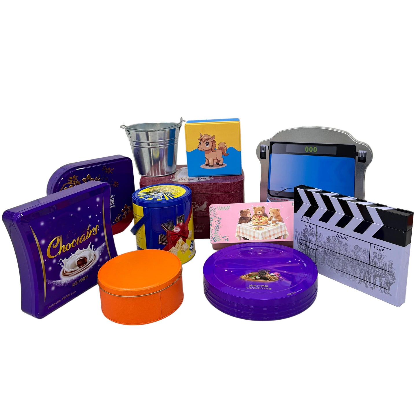 Chocolate and Candy Gift Tin Cans