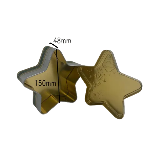 star shape tin box gift cans