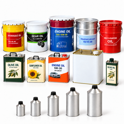Tinplate Pails Metal Packaging Industrial Cans